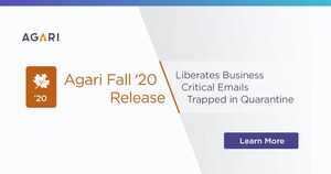 Agari Fall '20 Release Liberates Business-Critical Emails Trapped in Quarantine