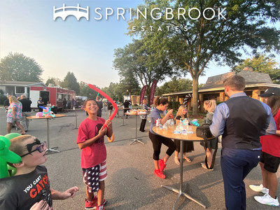 Springbrook Estates residents and other attendees enjoyed complementary food and entertainment by local establishments.