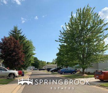 Springbrook Estates residents enjoy lush greenery throughout their community.