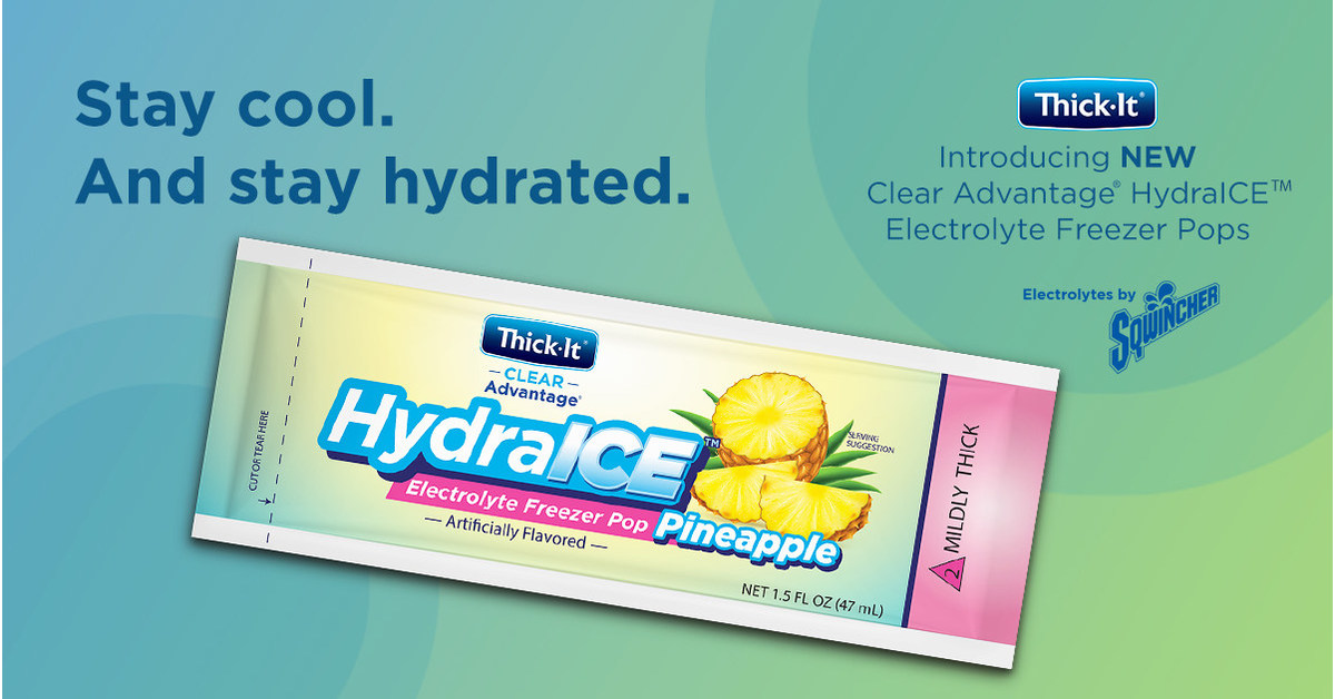 ThickIt® Brand Launches Clear Advantage® HydraICE™ Electrolyte Freezer Pops