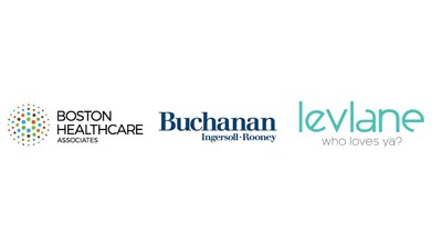 LevLane Teal Logo, Boston Healthcare Associates Logo, Buchanan Ingersoll & Rooney PC Logo