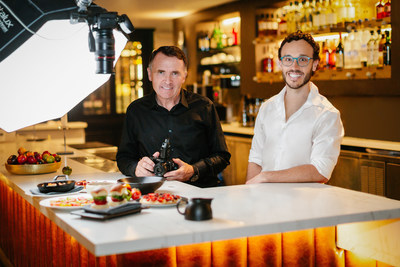 Snappr photographer Paul Stonehouse (left) with Snappr CEO Matt Schiller (right) at a recent photoshoot
