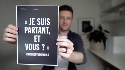 Photo du prsident et co-fondateur de l'entreprise sociale Thankyou, Daniel Flynn, qui lance la campagne socitale en franais : Je suis partant, et vous ? (Groupe CNW/Thankyou)