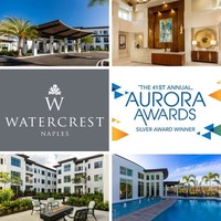 Southeast Building Conference Recognizes Watercrest Naples as a Double Award Winner in the 2020 Aurora Awards Design Competition