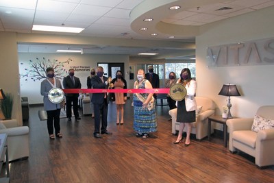 A ribbon-cutting ceremony in June marked the grand opening of the VITAS Inpatient Unit at Villa Rosa. The San Antonio Chamber of Commerce and other local officials attended the private event.