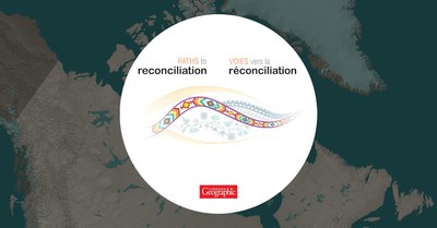 Logo de Voies vers la réconciliation (Groupe CNW/Société géographique royale du Canada)
