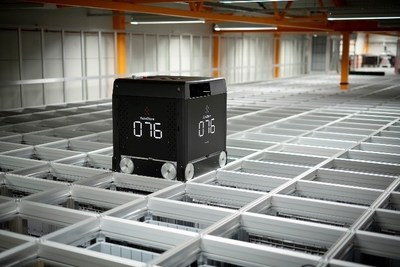 The Black Line(TM): One of AutoStore's Automated Storage & Retrieval Systems