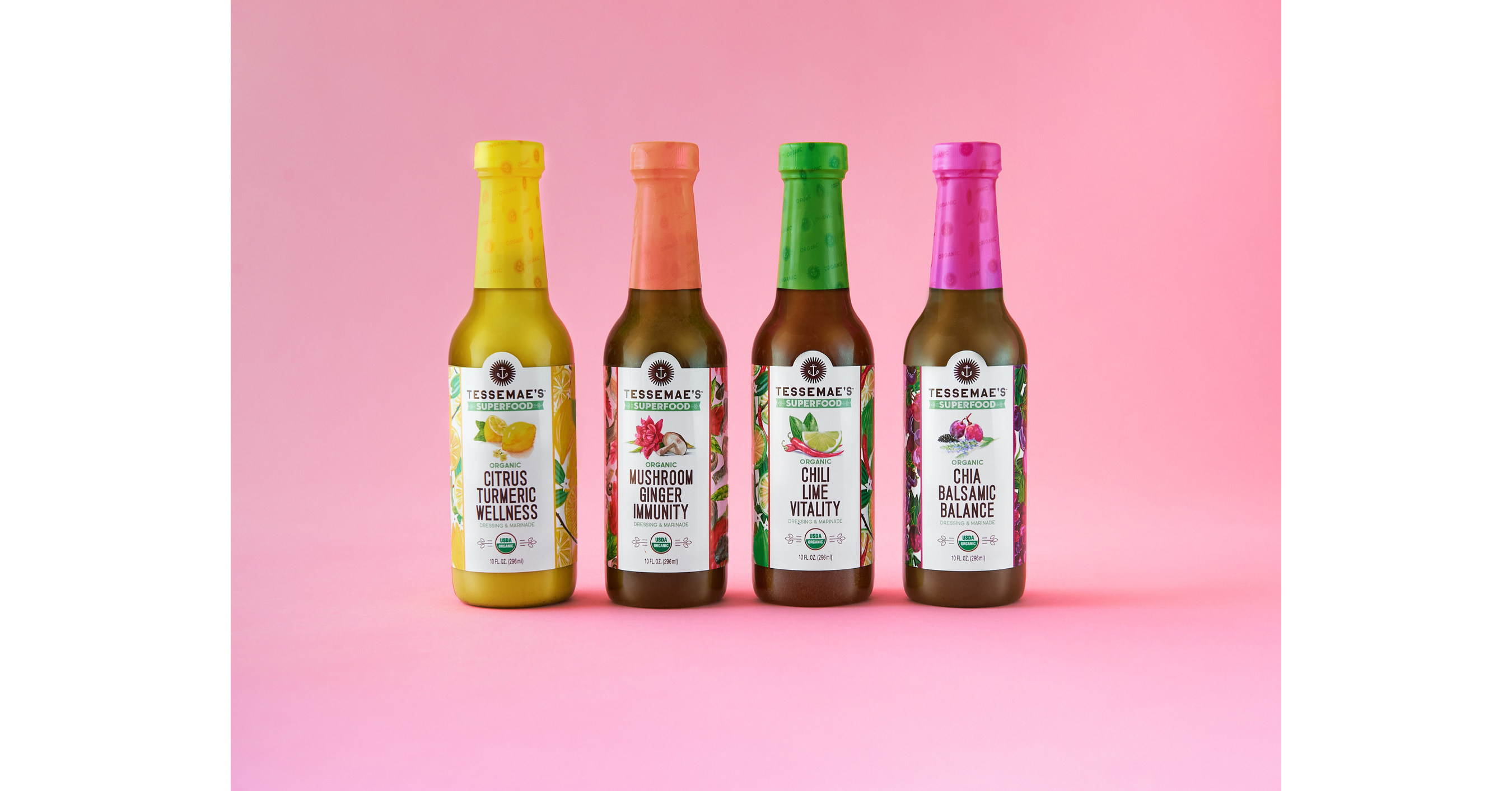 chinese dress ladies Tessemae's Lemon Pepper Dressing (6-Pack): All Natural, Flavorful, 10 Fl Oz  – Cozy Farm main image 1