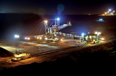 Mining plant with bucket wheel application