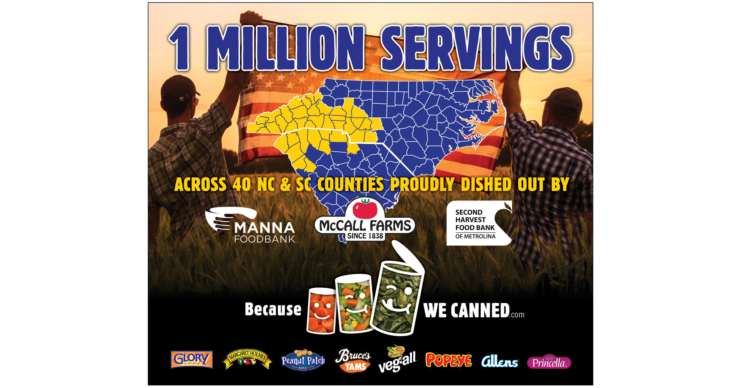 McCall Farms to dish out 1 Million servings of canned food to N. C