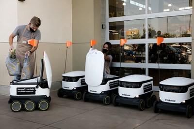 The Save Mart Companies launches robotic on-demand grocery delivery service at its flagship Save Mart store in Modesto, California.