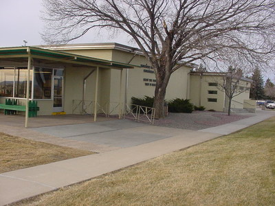 The current Little Bighorn Battlefield National Monument visitor center was built in 1952. Photo credit: National Park Service