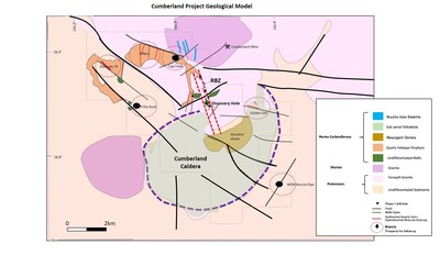Cumberland Project Geological Model (CNW Group/Essex Minerals Inc)