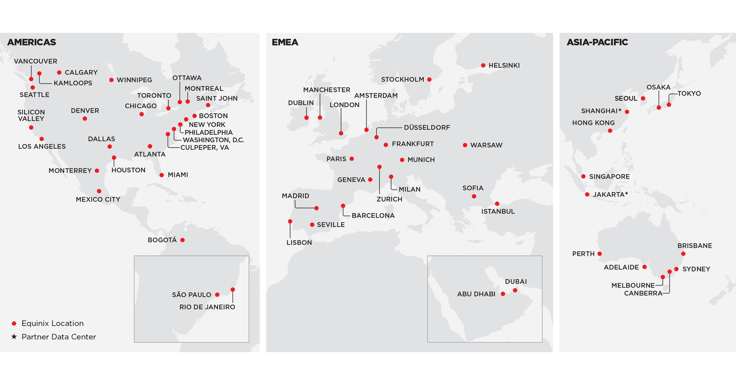 Equinix Completes US780 Million Acquisition of 13 Bell Data Centers in Canada