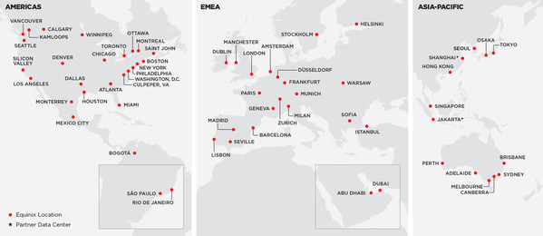 Global Reach of Platform Equinix with Expanded Canadian Operations