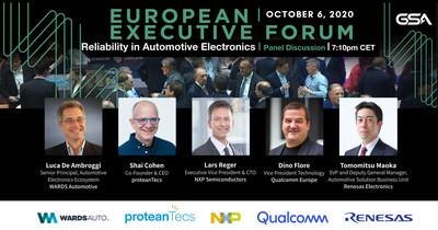 proteanTecs, Qualcomm, Renesas Electronics and NXP to participate in GSA European Executive Forum discussion on automotive reliability