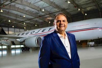 Cargojet President & CEO Dr. Ajay K. Virmani Named Strategist of the Year and One of Canada's Top CEO's of Year by Globe and Mail’s Report on Business (CNW Group/Cargojet Inc.)