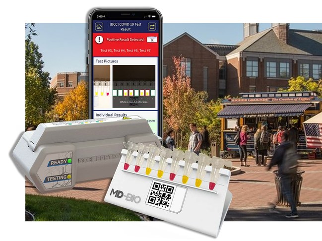 DetectaChem's molecular COVID-19 test is being deployed on campuses and other organizations to provide results in just 30 minutes, so people can safely return to campus, to classes and to work.