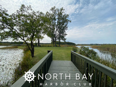 Residents at North Bay Harbor Club enjoy beautiful natural amenities including lake access and this private island.