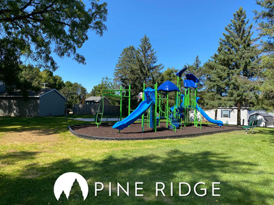 Another community improvement made at Pine Ridge, by Havenpark Communities, is this new playground for residents to enjoy.