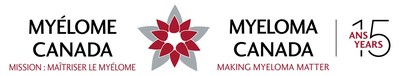 Myeloma Canada celebrates 15 years of making myeloma matter. Nine Canadians are diagnosed each day with myeloma, the 2nd most common form of blood cancer for which there still is no cure.  Learn more at myeloma.ca (CNW Group/Multiple Myeloma Canada)