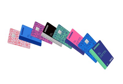 The Venmo Credit Card is available in five vibrant, colorful designs.