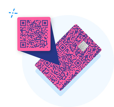 Each Venmo Credit Card is printed with a customer's unique QR code on the front.