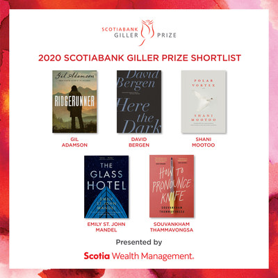 Five Canadian authors named to the 2020 Scotiabank Giller Prize shortlist (CNW Group/Scotiabank)