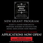 Scott and Sandi Borchetta Launch Application to Reward $150,000 In Grants for Music Education Non-Profits