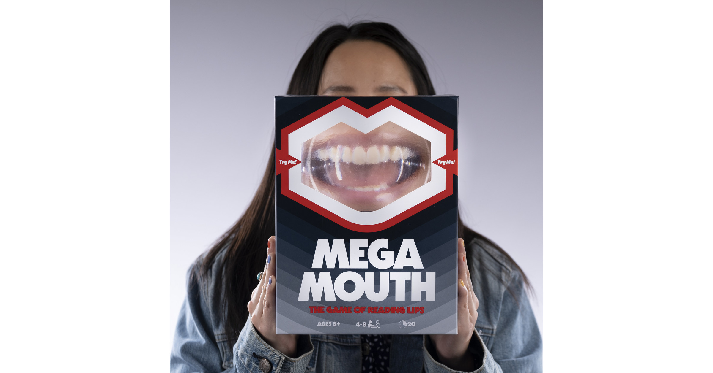 New Lip-Reading Party Game MEGA MOUTH Magnifies Family Fun