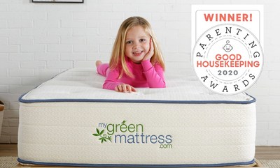 The organic and all-natural Kiwi mattress from My Green Mattress wins the Good Housekeeping 2020 Parenting Award for Best Mattress