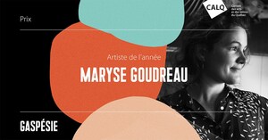 Maryse Goudreau reçoit le Prix du CALQ - Artiste de l'année en Gaspésie