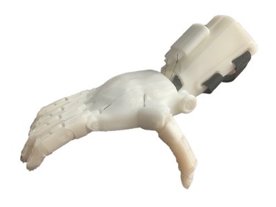 Braskem 3D Printed Polypropylene Phoenix V3 Prosthetic Hand e-NABLE Phoenix Hand v3 designers: Jason Bryant, John Diamond, Scott Darrow, Andreas Bastian, Team Unlimited, e-NABLE France, and Jeremy Simon.