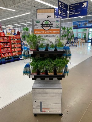 Edible Garden's patented self-watering in-store displays extend plant life for a better product and minimal loss.