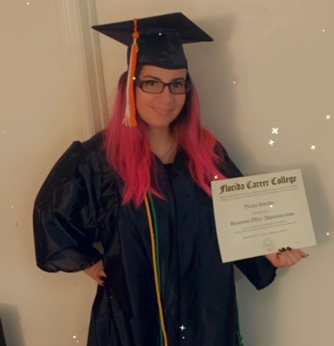 Yliana Sanchez is a proud graduate, and now employee, at Florida Career College