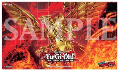 Exclusive Game Mat for NYCC x MCM Metaverse featuring The Winged Dragon of Ra