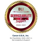 Keypoint Intelligence Recognizes Canon U.S.A., Inc. for its High-Quality Service and Support with BLI PaceSetter Award