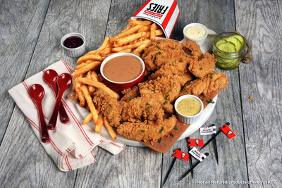 To celebrate its new signature KFC Sauce, KFC created three ‘KFCharcuterie’ board recipes you can try at home. The KFC Little Dipper is a snackable combination of KFC Extra Crispy™ Tenders and Secret Recipe Fries paired with the new signature KFC Sauce, Classic Ranch, Honey BBQ and Honey Mustard.