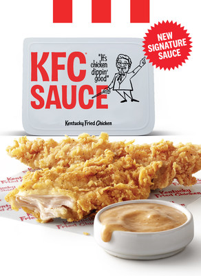 Introducing KFC Sauce, a signature sauce that is tangy and sweet, with a bit of smokiness that was specifically designed to pair with KFC’s Extra Crispy™ Tenders. Available nationwide on October 12.