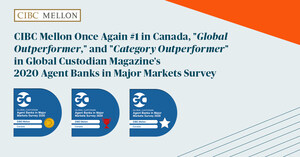 CIBC Mellon Once Again Earns Top Spot for Canada, According to Global Custodian Magazine's 2020 Agent Banks in Major Markets Survey