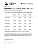 CUL Q4 2020 Common and Preferred Dividends (CNW Group/Canadian Utilities Limited)