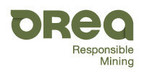 Orea Provides Update on the Status of the Montagne d'Or Gold Project, French Guiana, France
