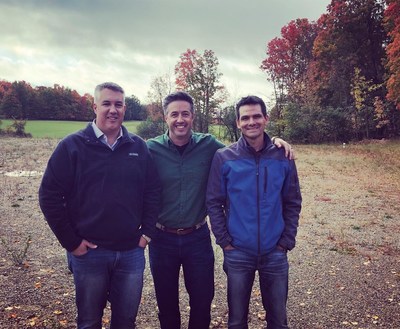 The MPSC management team, consisting of Theodore Pagano (Founder/CEO), Cory Christofferson (CDO), and Jeff Kummer (COO) visit the future site of the US Potash Project, near Evart, Michigan.