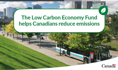 The Government of Canada supports emissions reduction through the Low Carbon Economy Fund. (CNW Group/Environment and Climate Change Canada)
