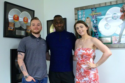 CEO of KB Recording Group, Kyle Burkett (Pictured Left), CEO of Drew Right Music, Andrew Lane (Pictured Center), COO of KB Recording Group, Tana Rose (Pictured Right)