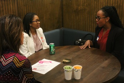 1,000 Dreams Fund's MentorHER Initiative returns for a second year in 2020, featuring 1:1 virtual mentorship sessions for women students with well-matched professionals. MentorHER kicked off in 2019 with a series of live events at WeWork locations nationwide, including this event in Washington, D.C.