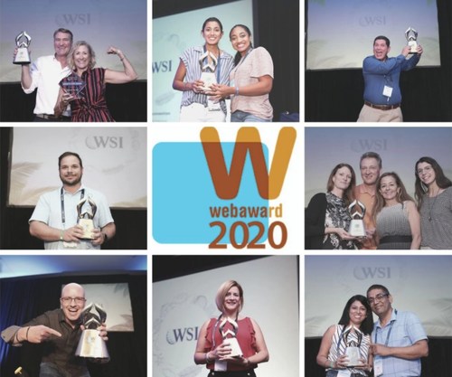 In 2020, WSI was named the Top Agency for the second year in a row and received 13 awards at the Annual WebAwards organized by the Web Marketing Association (WMA), bringing their total WMA Award tally to over 115. (CNW Group/WSI)