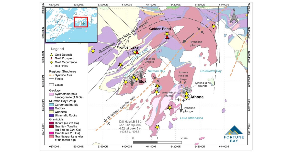 Fortune Bay Announces Exploration Drill Targets for the Goldfields