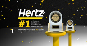 Hertz Ranks No. 1 in Customer Satisfaction for Rental Cars by J.D. Power for Second Consecutive Year