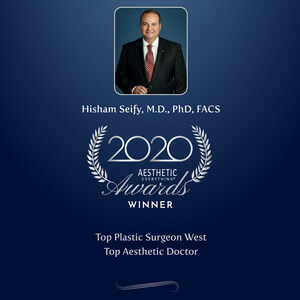 Hisham Seify, M.D., PhD, FACS wins Top Plastic Surgeon West and Top Aesthetic Doctor 2020
